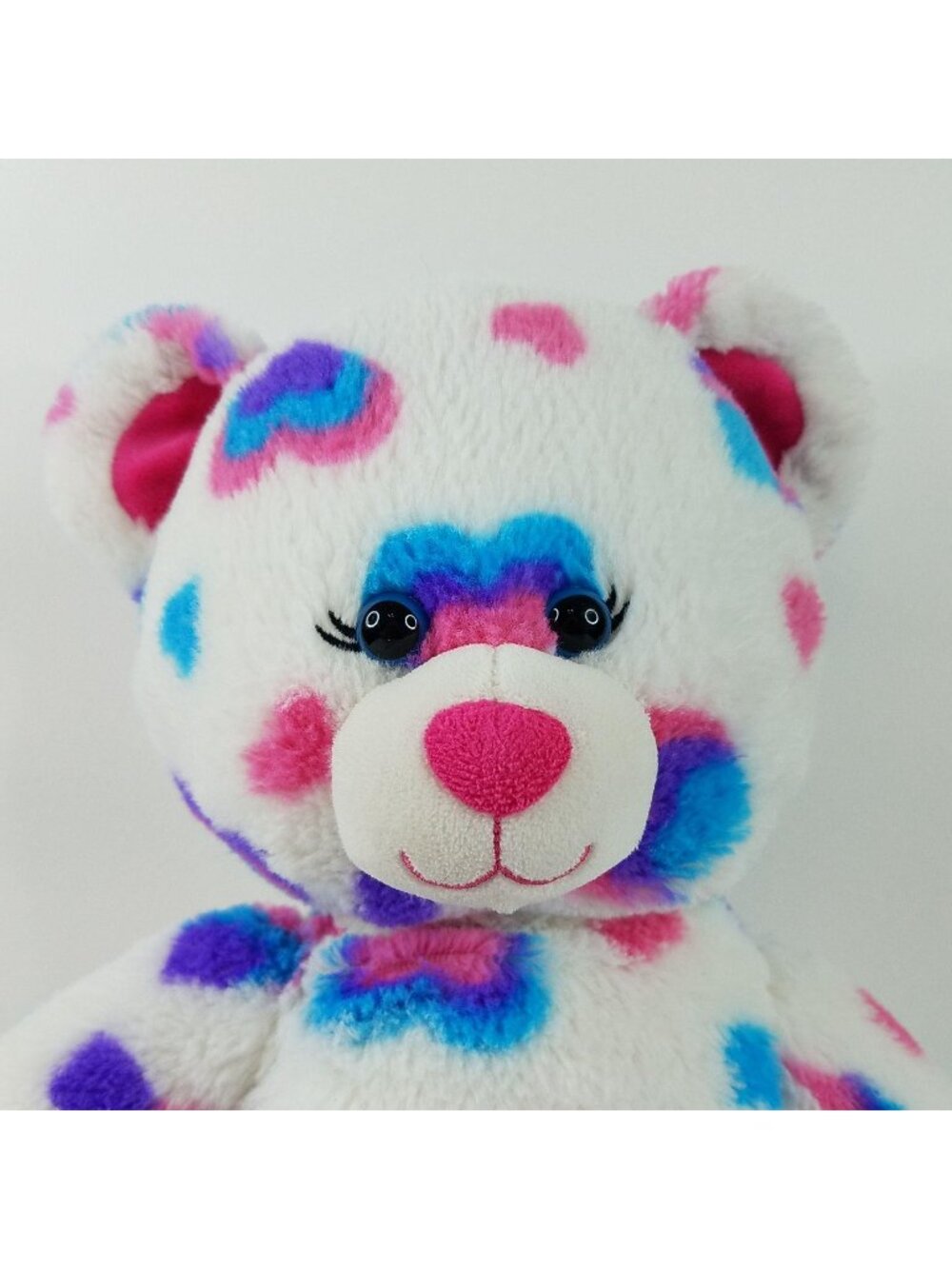 Build a Bear Teddy Bear Plush 18" Hearts Stuffed Animal Toy BABW Valentine